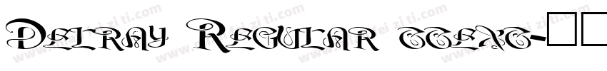 Delray Regular ttext字体转换